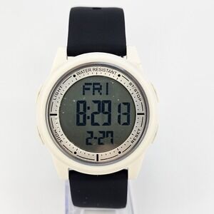 Beeasy Men's Ultra Slim Digital Watch 44MM New Black Plastic Bands New Battery